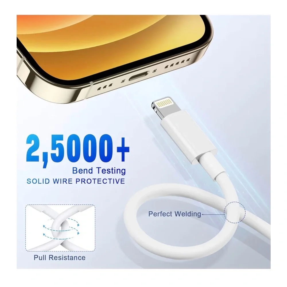 6 Foot USB C to Lightning Charging Cable